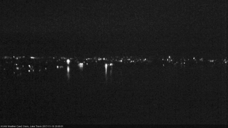 Lake Travis webcam, November 10, 2017 7:30 PM CT