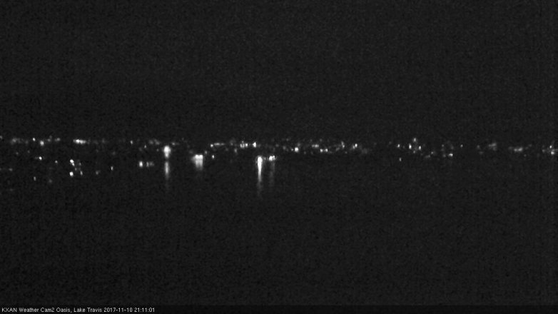 Lake Travis webcam, November 10, 2017 8:30 PM CT