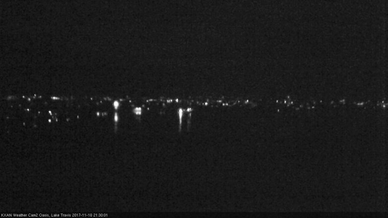 Lake Travis webcam, November 10, 2017 9:00 PM CT