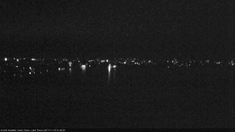 Lake Travis webcam, November 10, 2017 9:10 PM CT