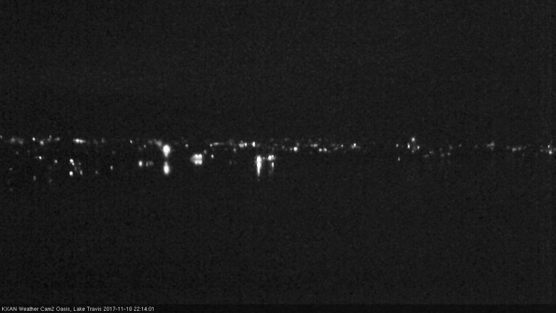 Lake Travis webcam, November 10, 2017 9:20 PM CT