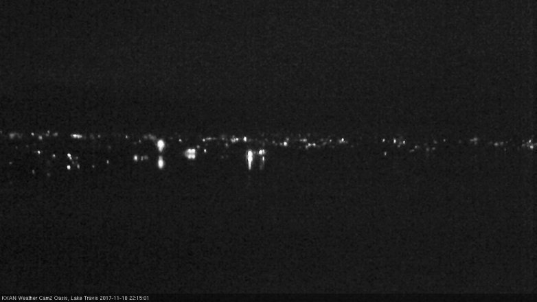 Lake Travis webcam, November 10, 2017 9:30 PM CT