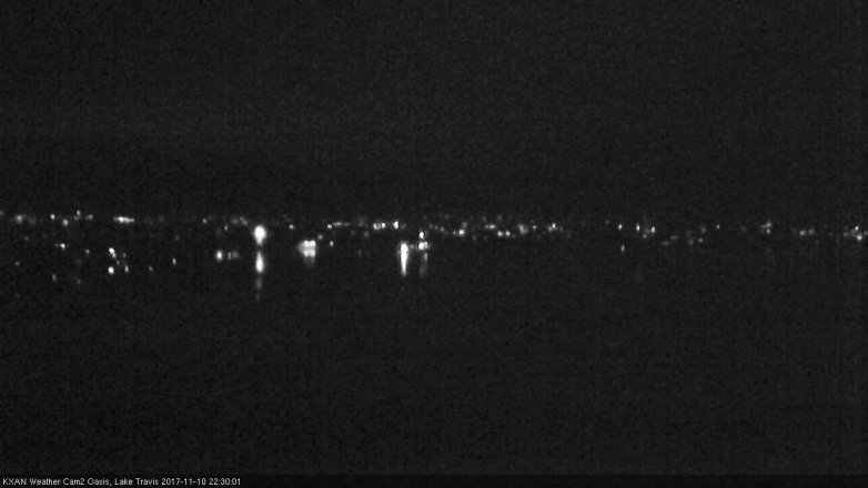 Lake Travis webcam, November 10, 2017 9:40 PM CT