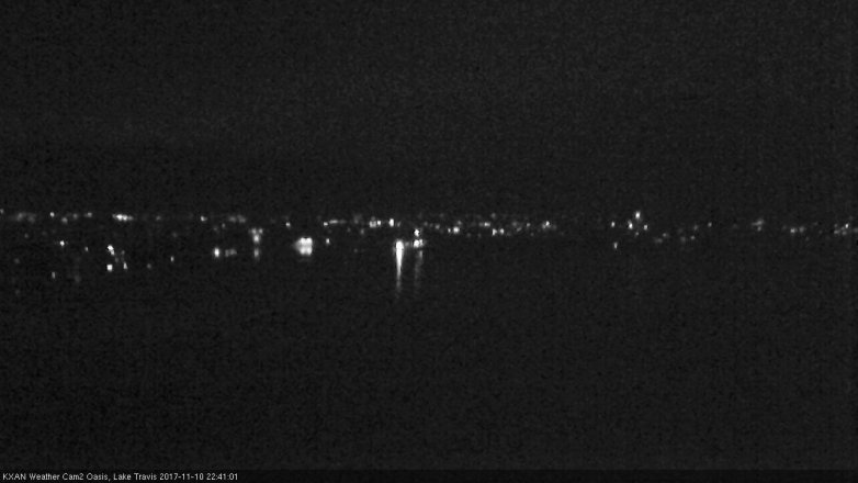 Lake Travis webcam, November 10, 2017 9:50 PM CT