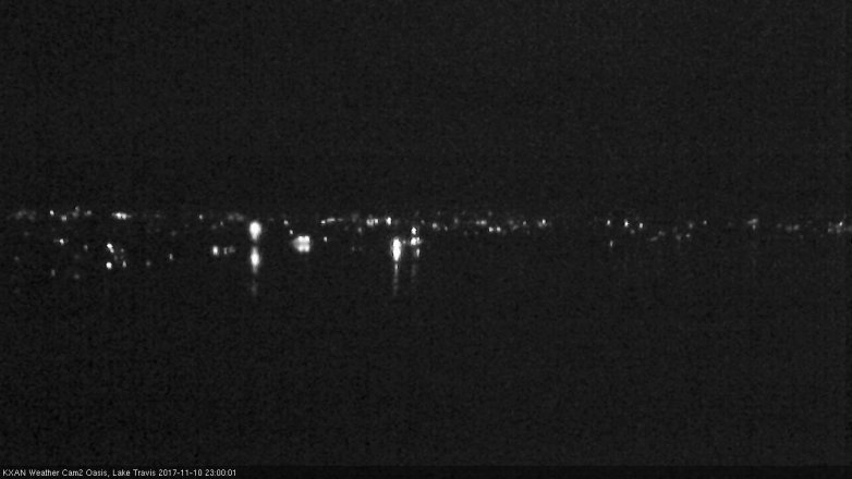 Lake Travis webcam, November 10, 2017 10:10 PM CT