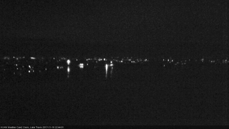 Lake Travis webcam, November 10, 2017 10:15 PM CT