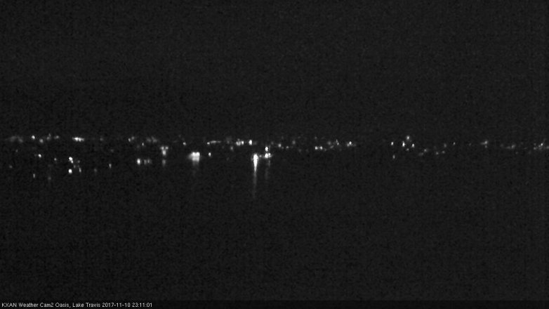 Lake Travis webcam, November 10, 2017 10:30 PM CT