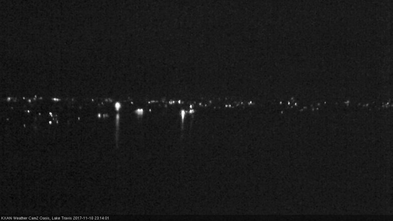 Lake Travis webcam, November 10, 2017 10:40 PM CT