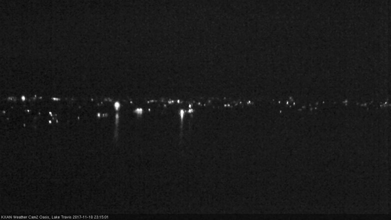 Lake Travis webcam, November 10, 2017 10:45 PM CT
