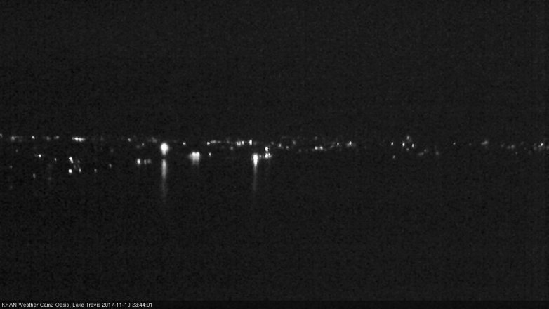 Lake Travis webcam, November 10, 2017 11:00 PM CT