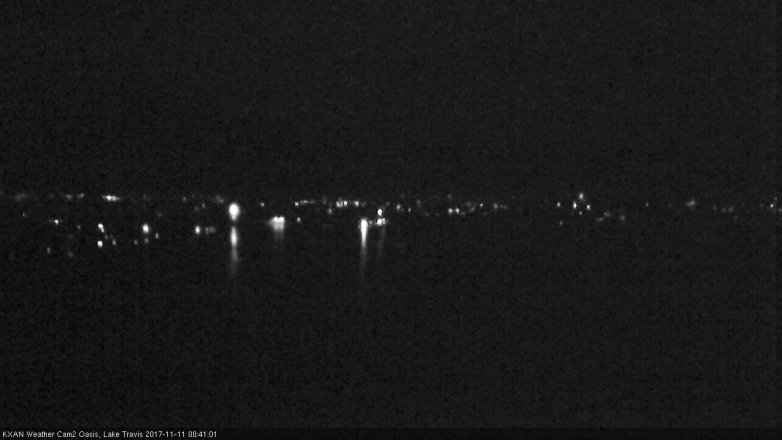 Lake Travis webcam, November 10, 2017 11:50 PM CT