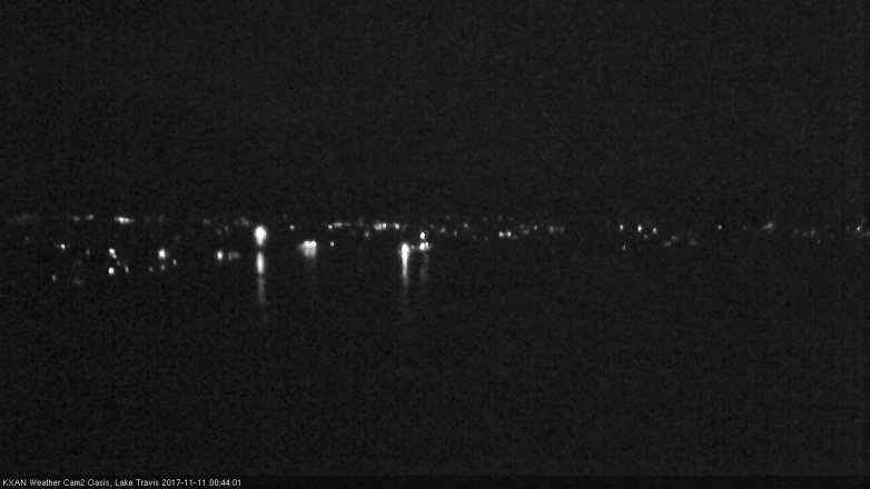 Lake Travis webcam, November 10, 2017 11:55 PM CT