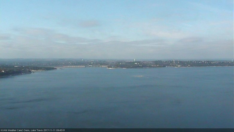 Lake Travis webcam, November 11, 2017 9:10 AM CT
