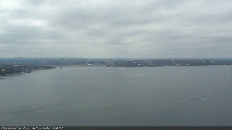 Lake Travis webcam, November 11, 2017 9:35 AM CT