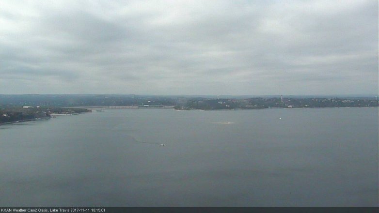 Lake Travis webcam, November 11, 2017 9:45 AM CT