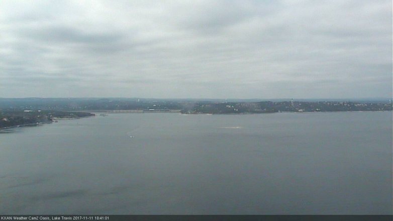 Lake Travis webcam, November 11, 2017 9:50 AM CT