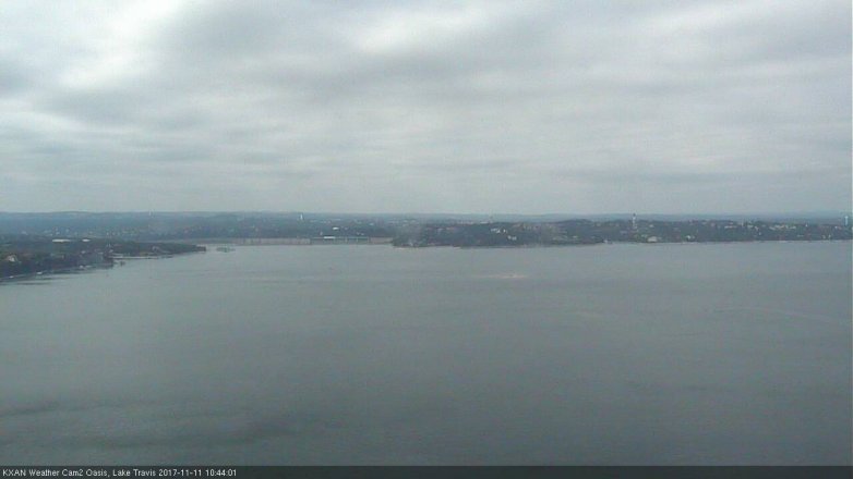 Lake Travis webcam, November 11, 2017 10:15 AM CT