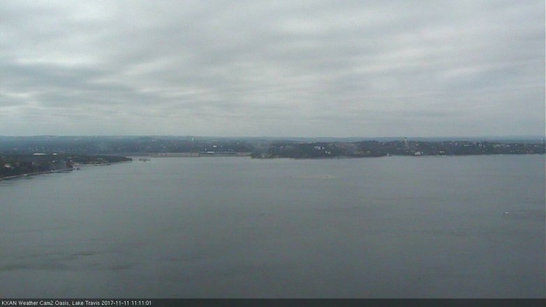 Lake Travis webcam, November 11, 2017 10:25 AM CT
