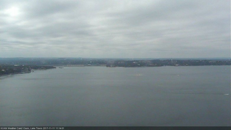 Lake Travis webcam, November 11, 2017 10:30 AM CT