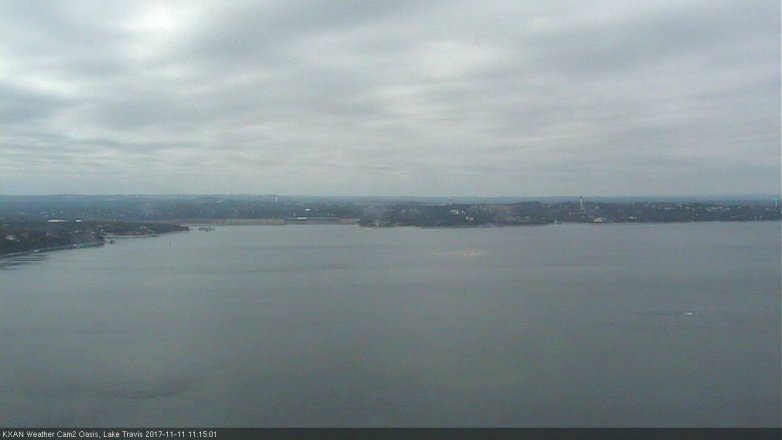 Lake Travis webcam, November 11, 2017 10:35 AM CT