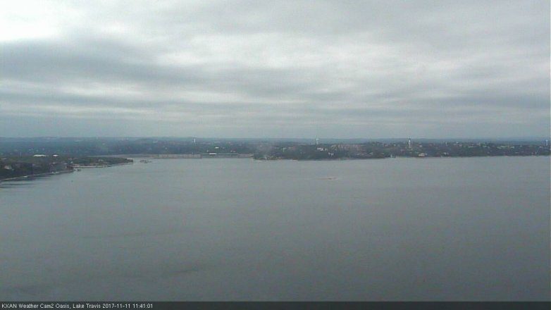 Lake Travis webcam, November 11, 2017 10:45 AM CT