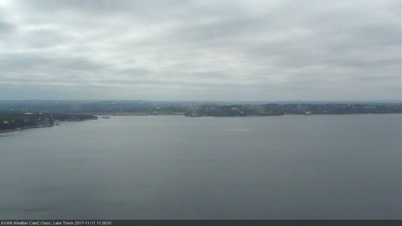Lake Travis webcam, November 11, 2017 11:00 AM CT