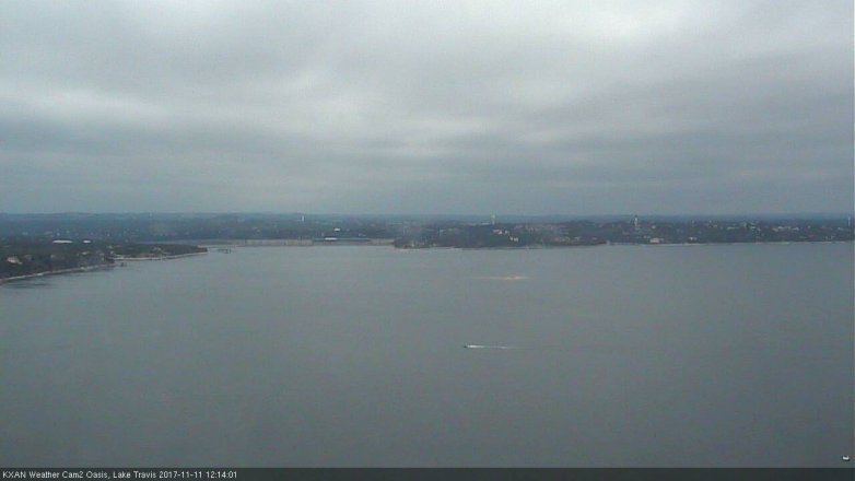 Lake Travis webcam, November 11, 2017 11:35 AM CT