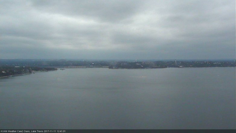 Lake Travis webcam, November 11, 2017 11:50 AM CT