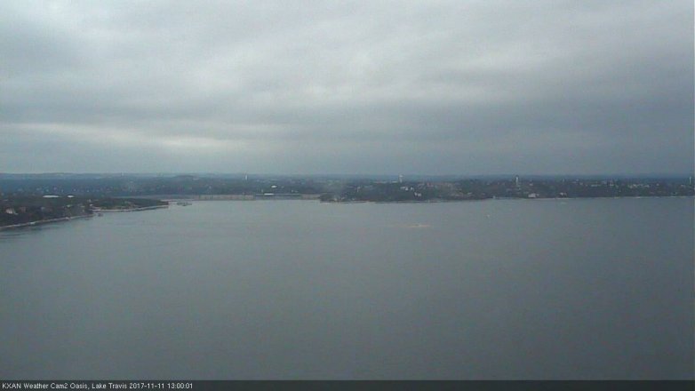 Lake Travis webcam, November 11, 2017 12:30 PM CT
