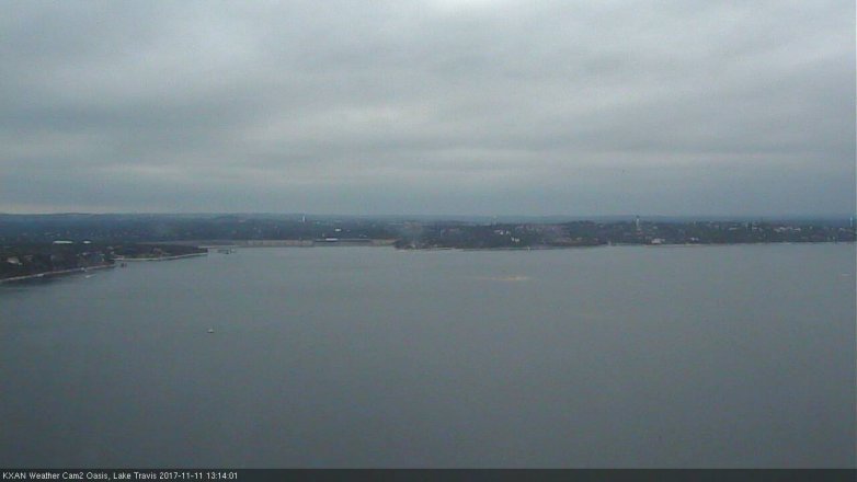 Lake Travis webcam, November 11, 2017 12:45 PM CT