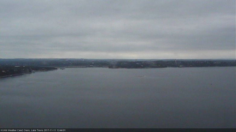 Lake Travis webcam, November 11, 2017 1:00 PM CT