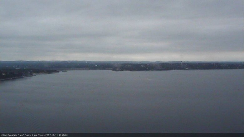 Lake Travis webcam, November 11, 2017 1:10 PM CT