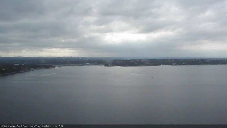 Lake Travis webcam, November 11, 2017 1:20 PM CT