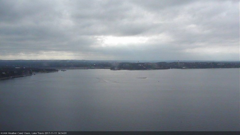 Lake Travis webcam, November 11, 2017 1:30 PM CT