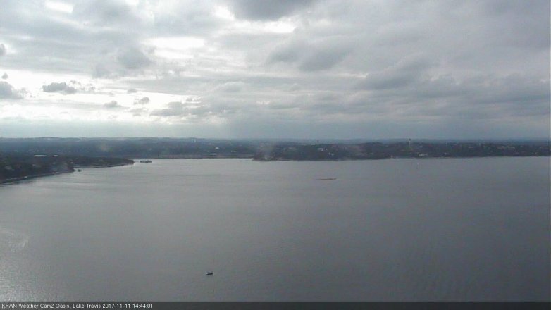 Lake Travis webcam, November 11, 2017 1:50 PM CT