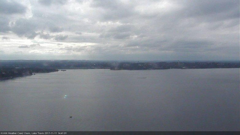 Lake Travis webcam, November 11, 2017 2:00 PM CT