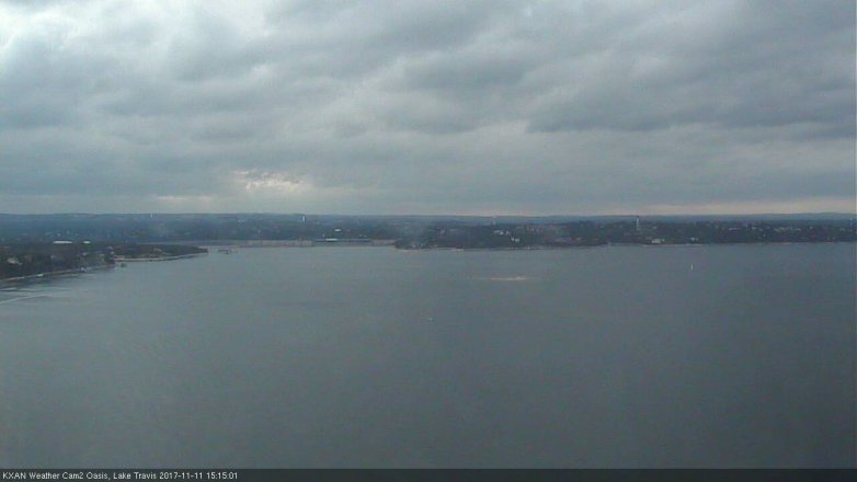 Lake Travis webcam, November 11, 2017 2:20 PM CT