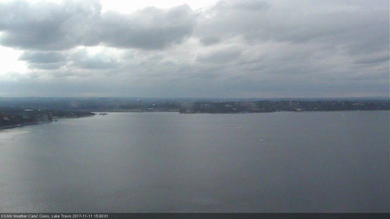 Lake Travis webcam, November 11, 2017 2:30 PM CT
