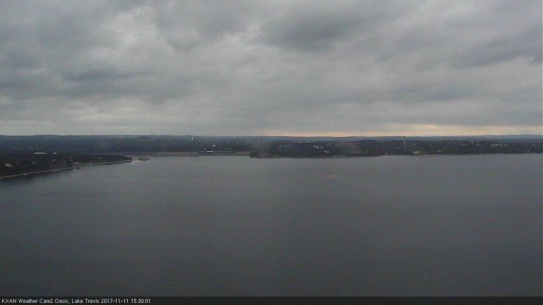 Lake Travis webcam, November 11, 2017 2:55 PM CT