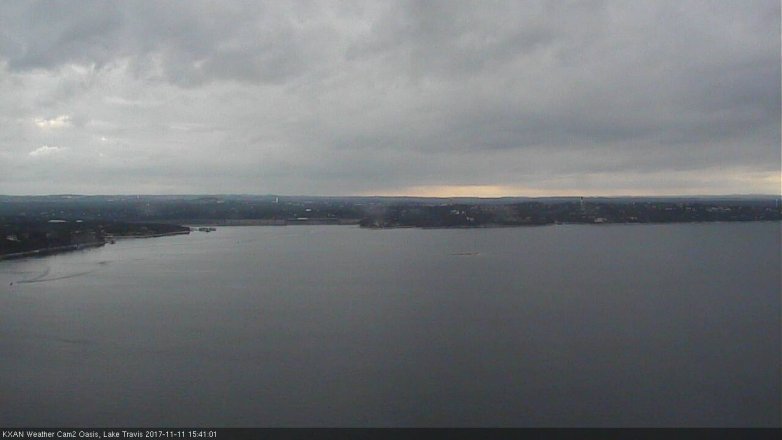 Lake Travis webcam, November 11, 2017 3:10 PM CT