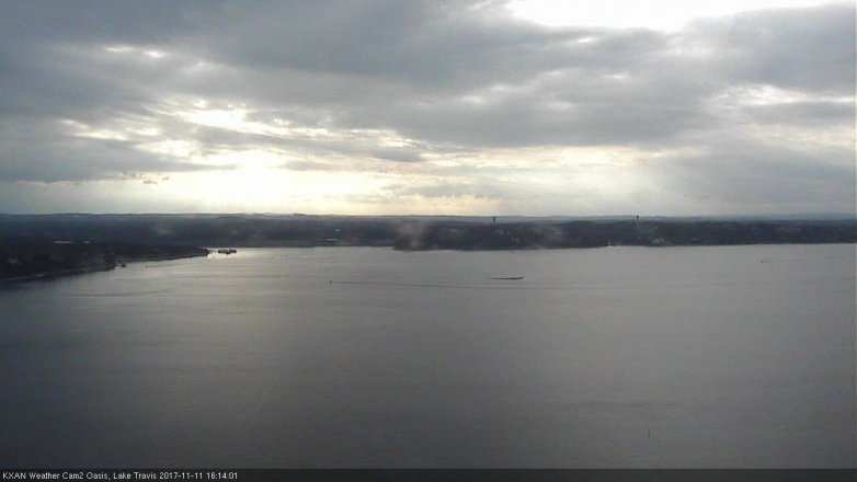 Lake Travis webcam, November 11, 2017 3:20 PM CT