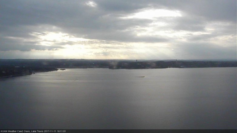 Lake Travis webcam, November 11, 2017 3:35 PM CT