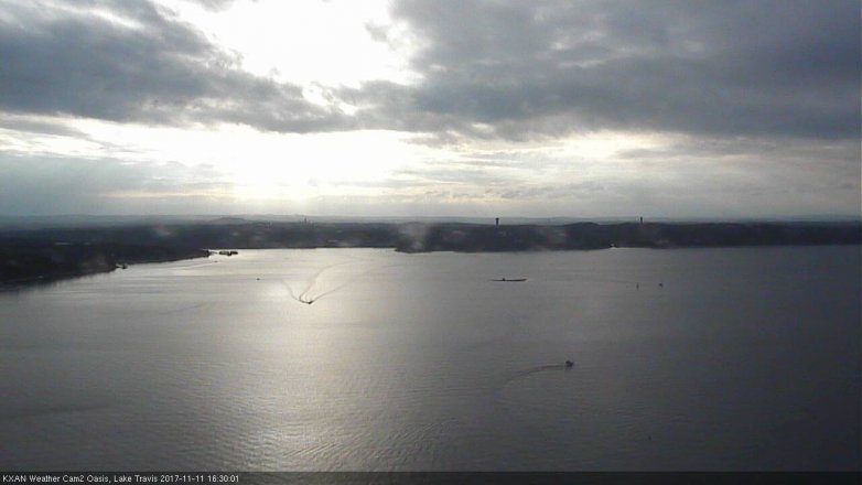 Lake Travis webcam, November 11, 2017 3:40 PM CT