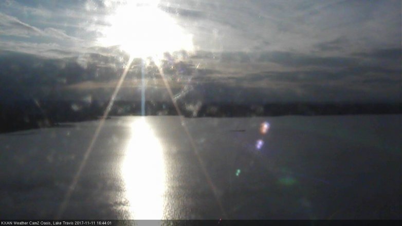 Lake Travis webcam, November 11, 2017 3:50 PM CT
