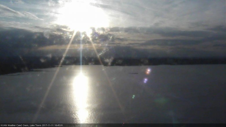 Lake Travis webcam, November 11, 2017 4:00 PM CT