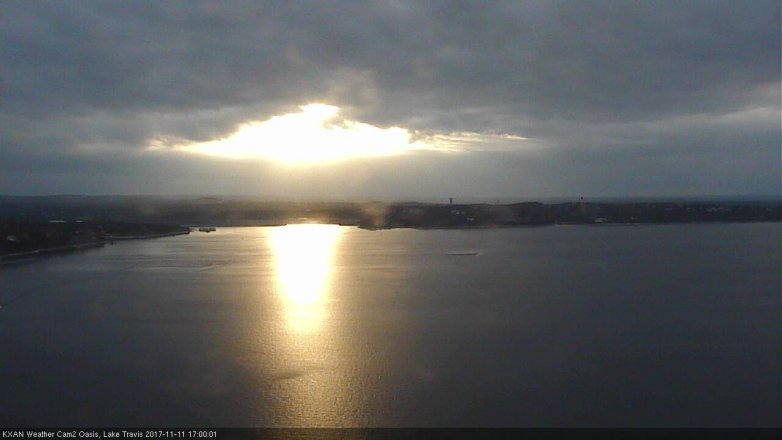 Lake Travis webcam, November 11, 2017 4:05 PM CT
