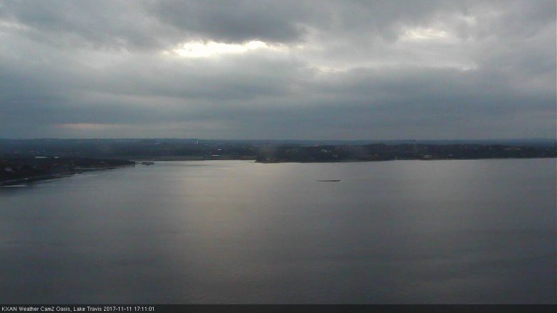 Lake Travis webcam, November 11, 2017 4:35 PM CT