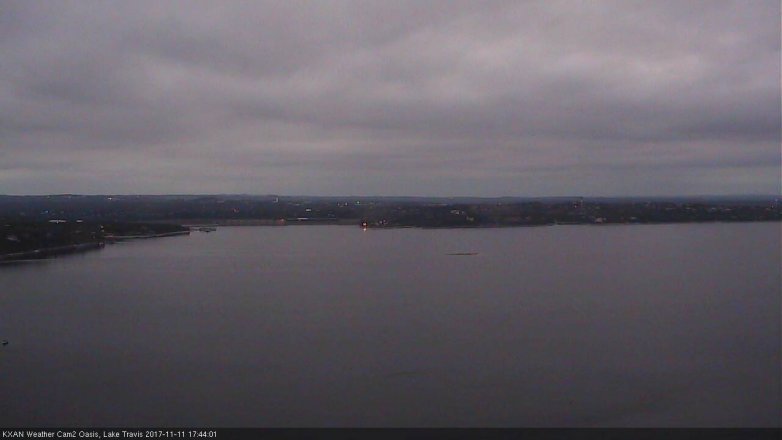 Lake Travis webcam, November 11, 2017 5:05 PM CT