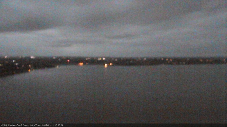 Lake Travis webcam, November 11, 2017 5:10 PM CT