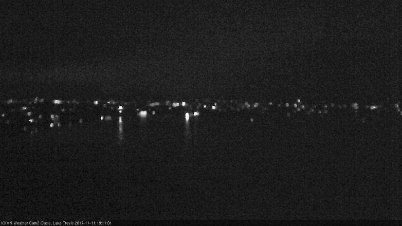 Lake Travis webcam, November 11, 2017 6:40 PM CT